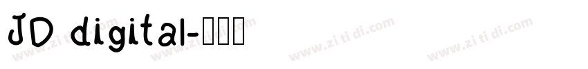 JD digital字体转换